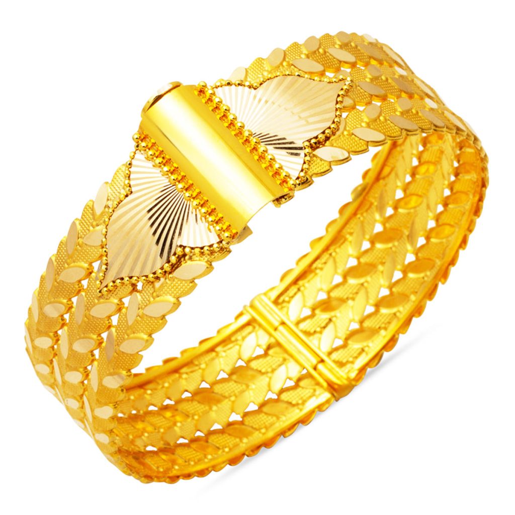 14 Karat Başak Twistedlı Cuff Gold Bangle