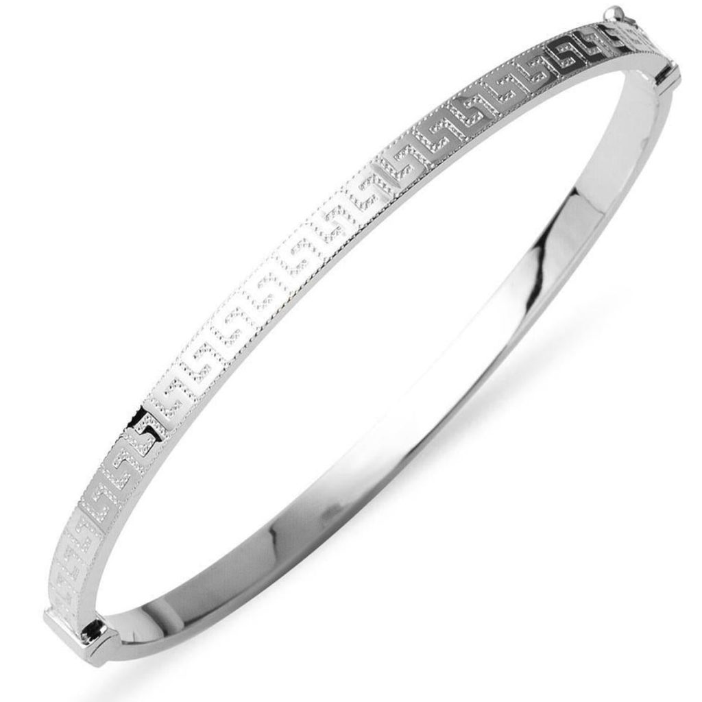Versage 14 Carats Blanc Or Manchette Jonc