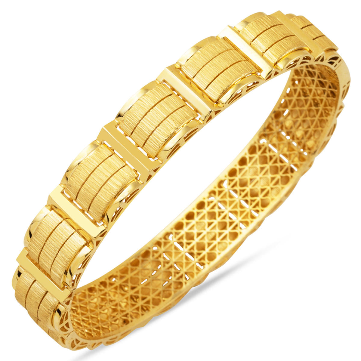 Elena 14 Carats Manchette Or Jonc