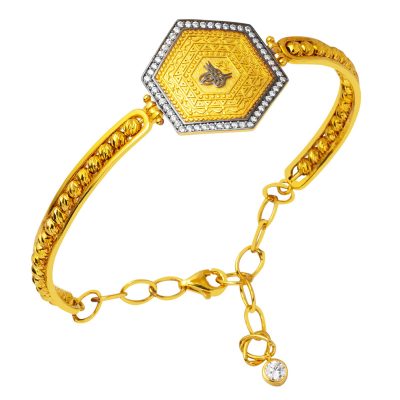Köşeli Tughra Pandora Or Jonc