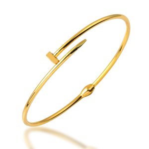 Plain 14 Karat Çivi Gold Bangle