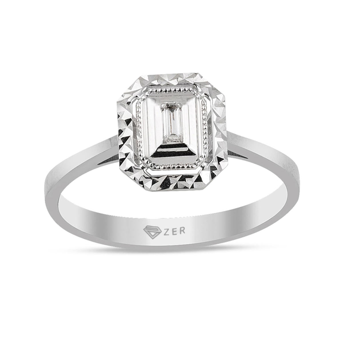 Baguette Diamant Bague