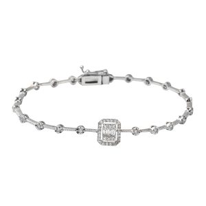 0,39 Carat Baguette Diamond Bracelet