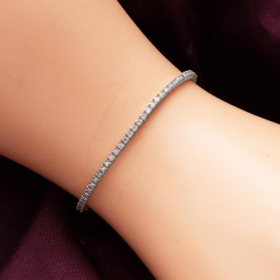 1,30 Karat River Diamond Bracelet - 14K - 6.54g - EZ Gold