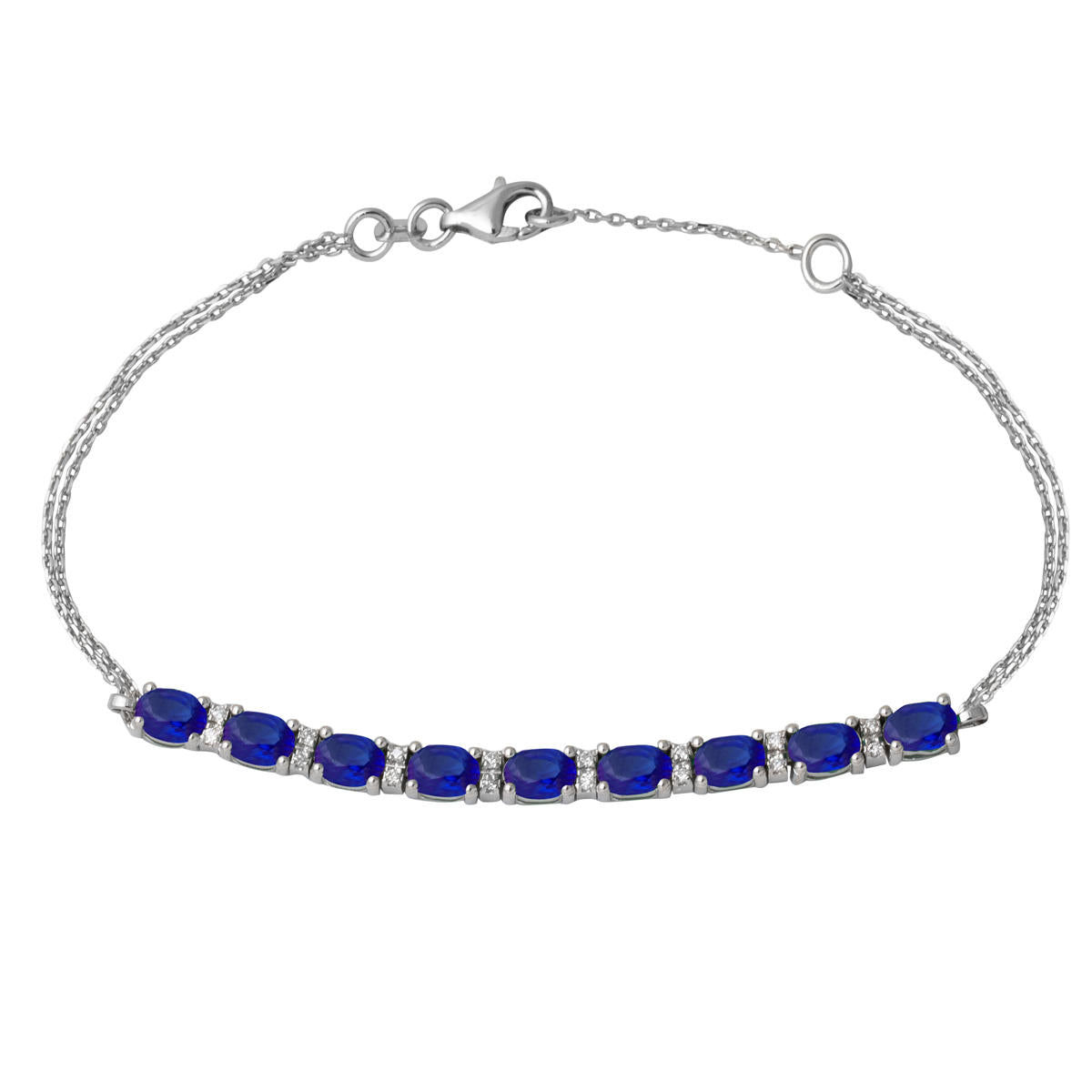 Saphir avec Pierres avec Diamant Bracelet