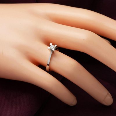 0,30 Karat Diamond Solitaire 14K Gold Ring - 14K - 2.04g - EZ Gold