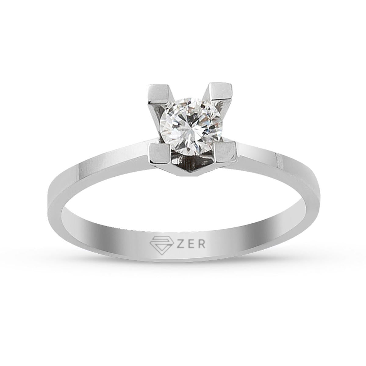 G Color 0,23 Carat Diamond Solitaire Ring