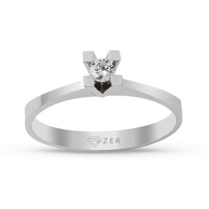 0,09 Carat Solitaire Diamant Bague