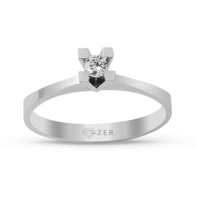 0,09 Karat Solitaire Diamant Bague