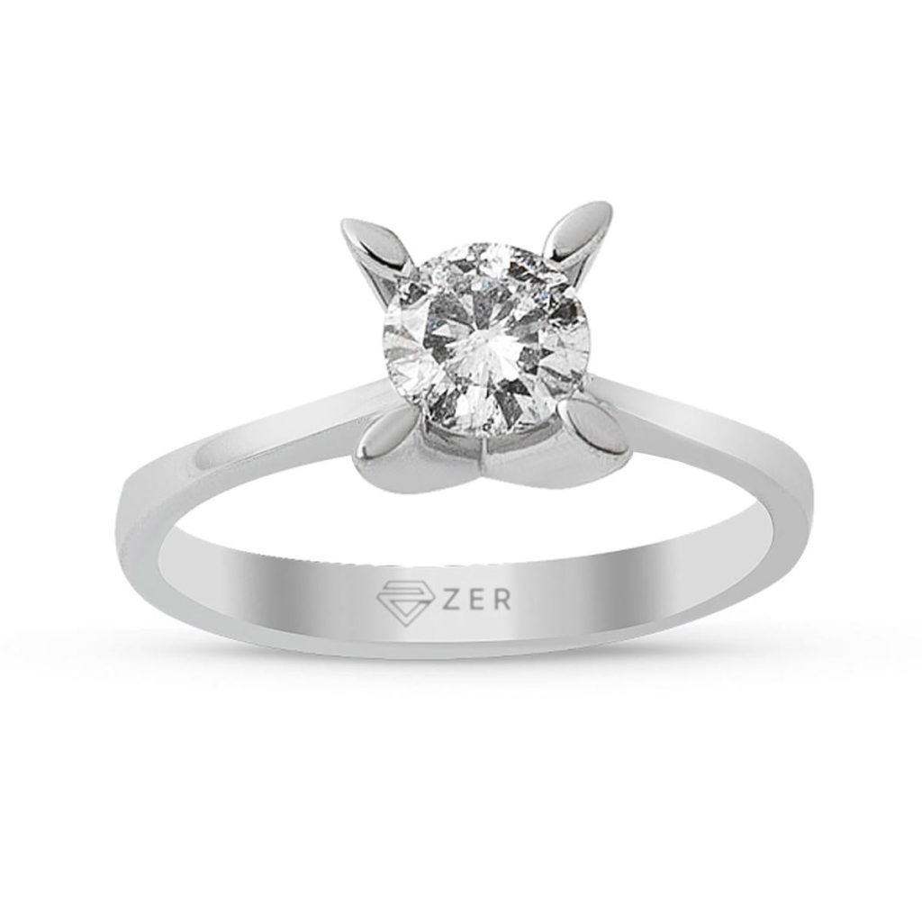 G Couleur 0,31 Carat Diamant Solitaire Bague