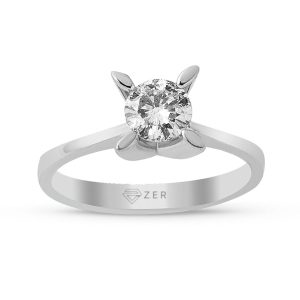 G Color 0,31 Carat Diamond Solitaire Ring