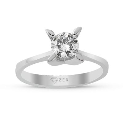 G Couleur 0,31 Karat Diamant Solitaire Bague