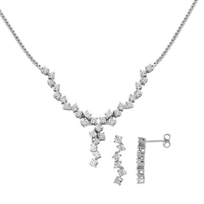0,24 ct. Gerdanlıklı Earringli Diamant Set
