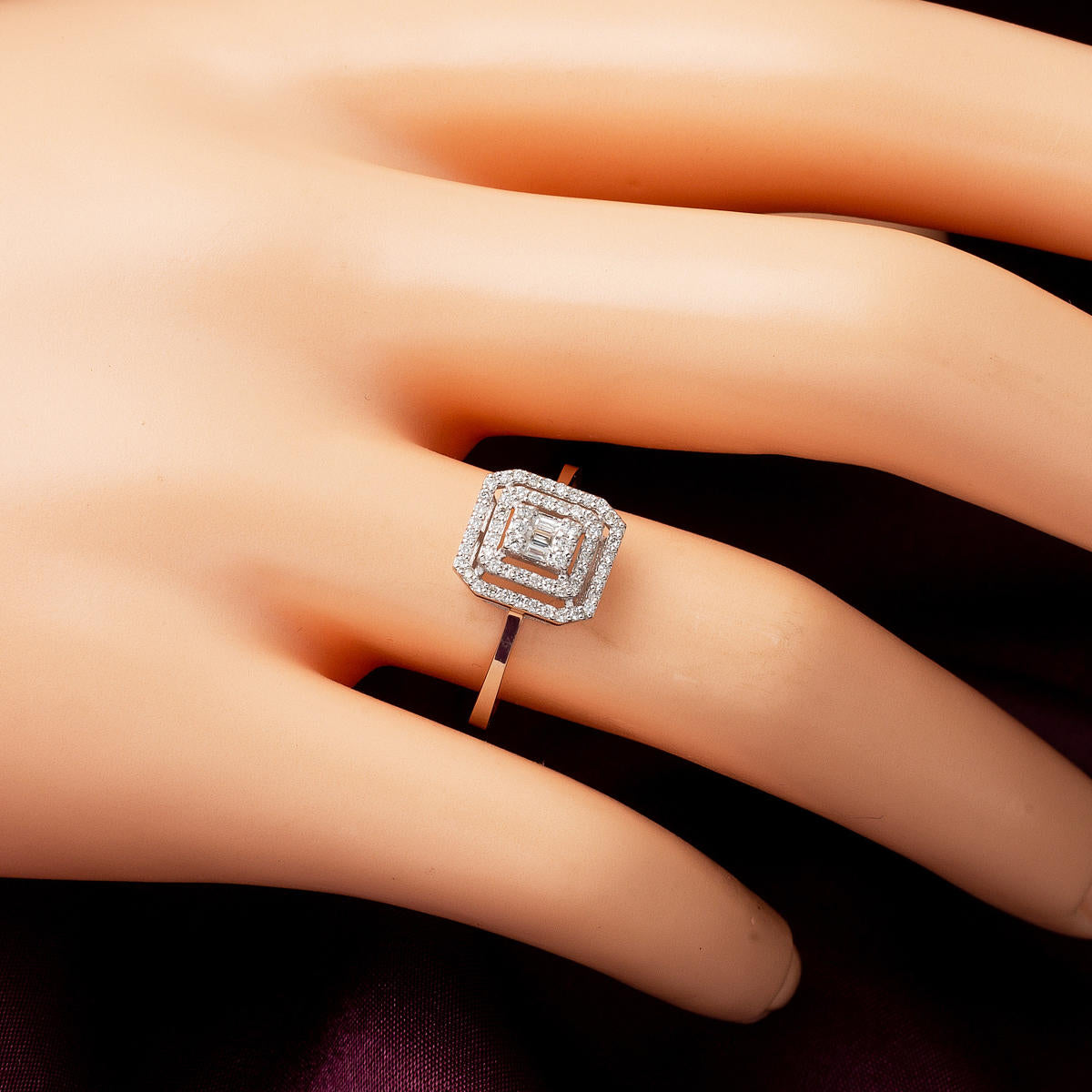 0,87 Karat Baget Pırlantalı Üçlü Set - Görsel 5