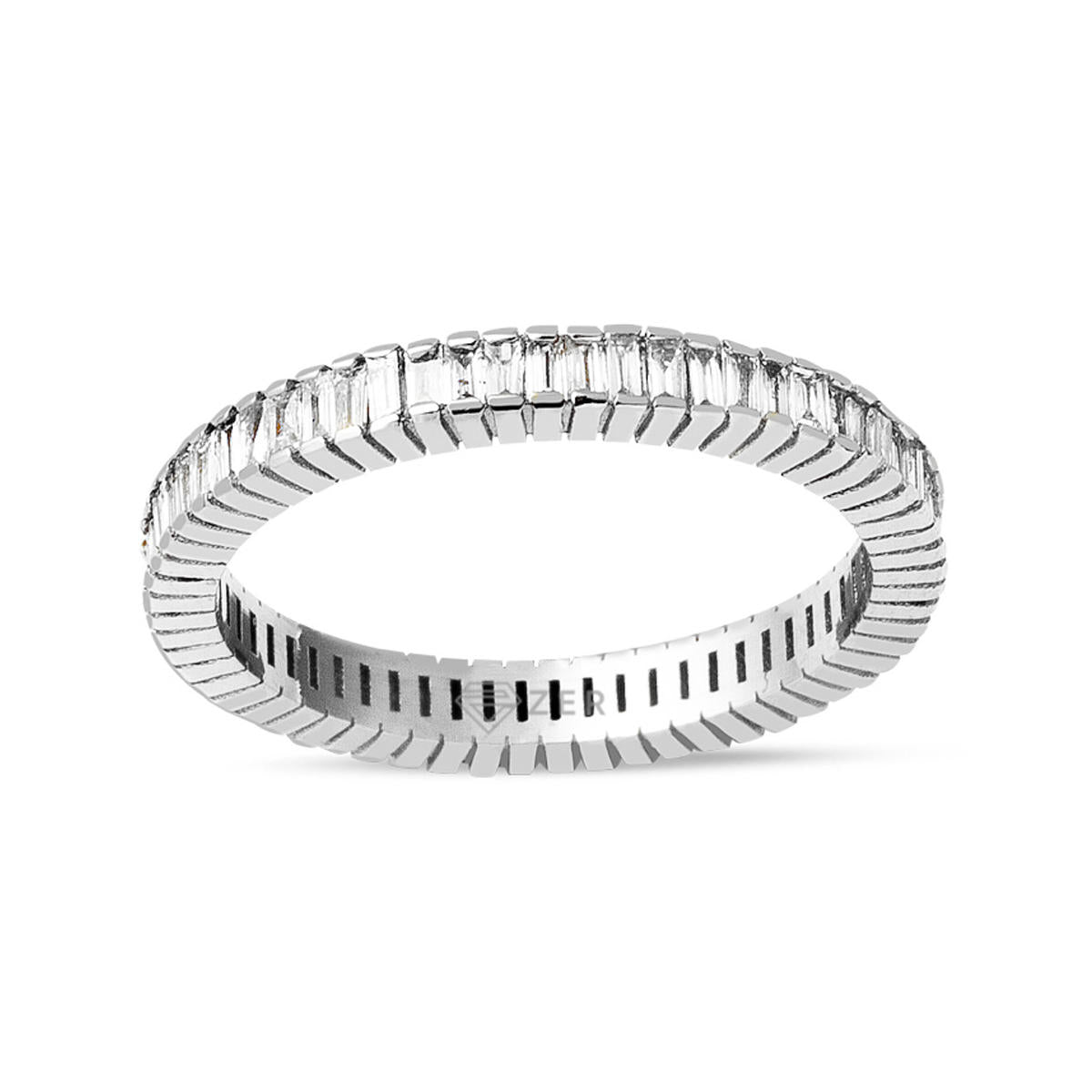 0,80 Carat Eternite Baguette Diamant Bague