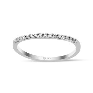 Zer Diamond Half-Turn Diamondlı Ring