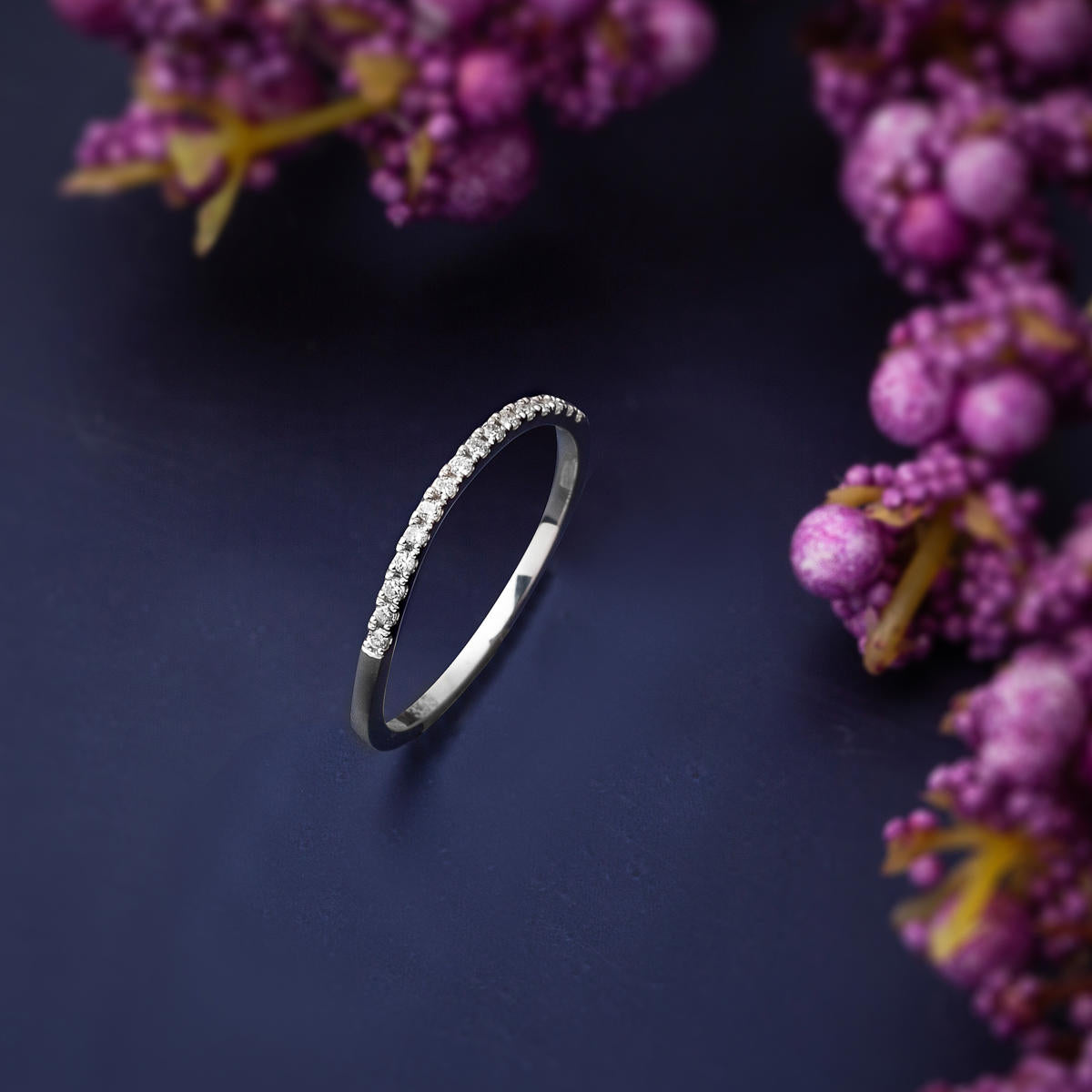 Zer Diamond Yarımtur Pırlantalı Yüzük - Görsel 4