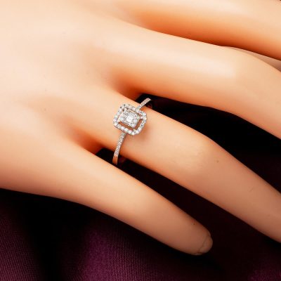 0,27 Ct. Baguette Diamondlı Ring - 14K - 1.19g - EZ Gold