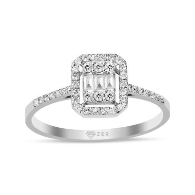 0,25 Ct. Baguette Diamondlı Ring