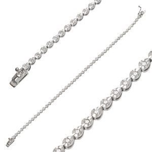 0,25 Carat Diamondlı Gold Bracelet