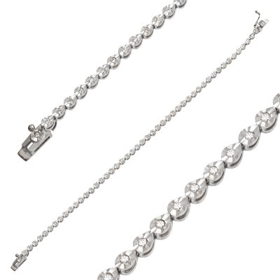 0,25 Karat Diamondlı Gold Bracelet