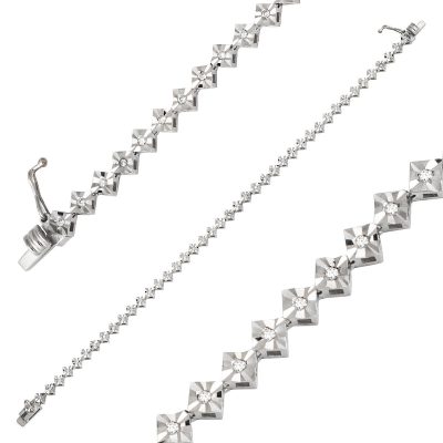 0,28 Karat Diamondlı Gold Bracelet