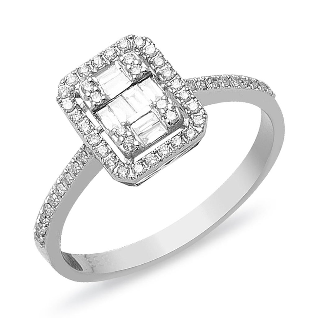 0,30 Carat Baguette Diamond Ring