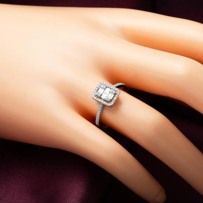 0,30 Karat Baguette Diamond Ring - 14K - 1.6g - EZ Gold