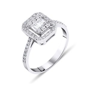 0,71 Carat Baguette Diamond Ring