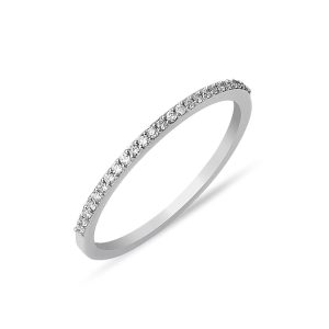 0,11 Carat Demi-Tour Diamant Bague