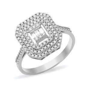 0,43 ct Baguette Diamond Ring