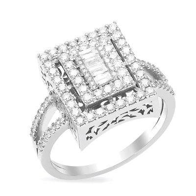 0,91 ct Baguette Diamond Ring