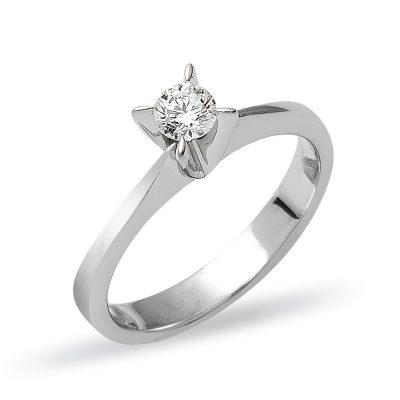 0,16 Karat Solitaire Diamond Ring