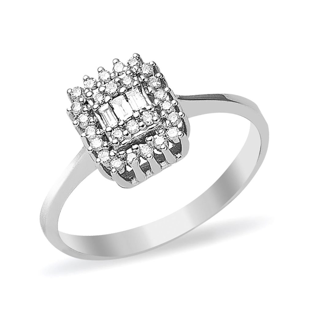 0,20 ct Baguette Diamond Ring