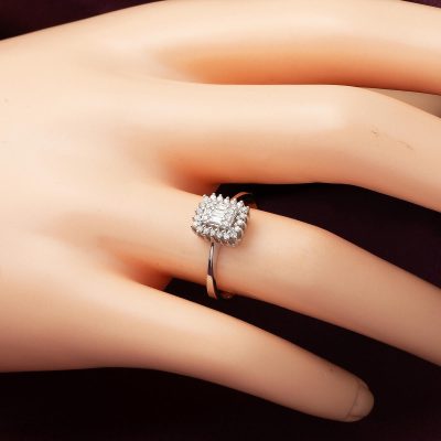 0,20 ct Baguette Diamond Ring - 14K - 1.91g - EZ Gold