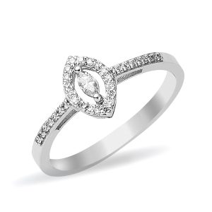 0,17 ct Göz Diamond Ring