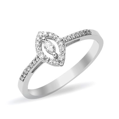 0,17 ct Göz Diamond Ring