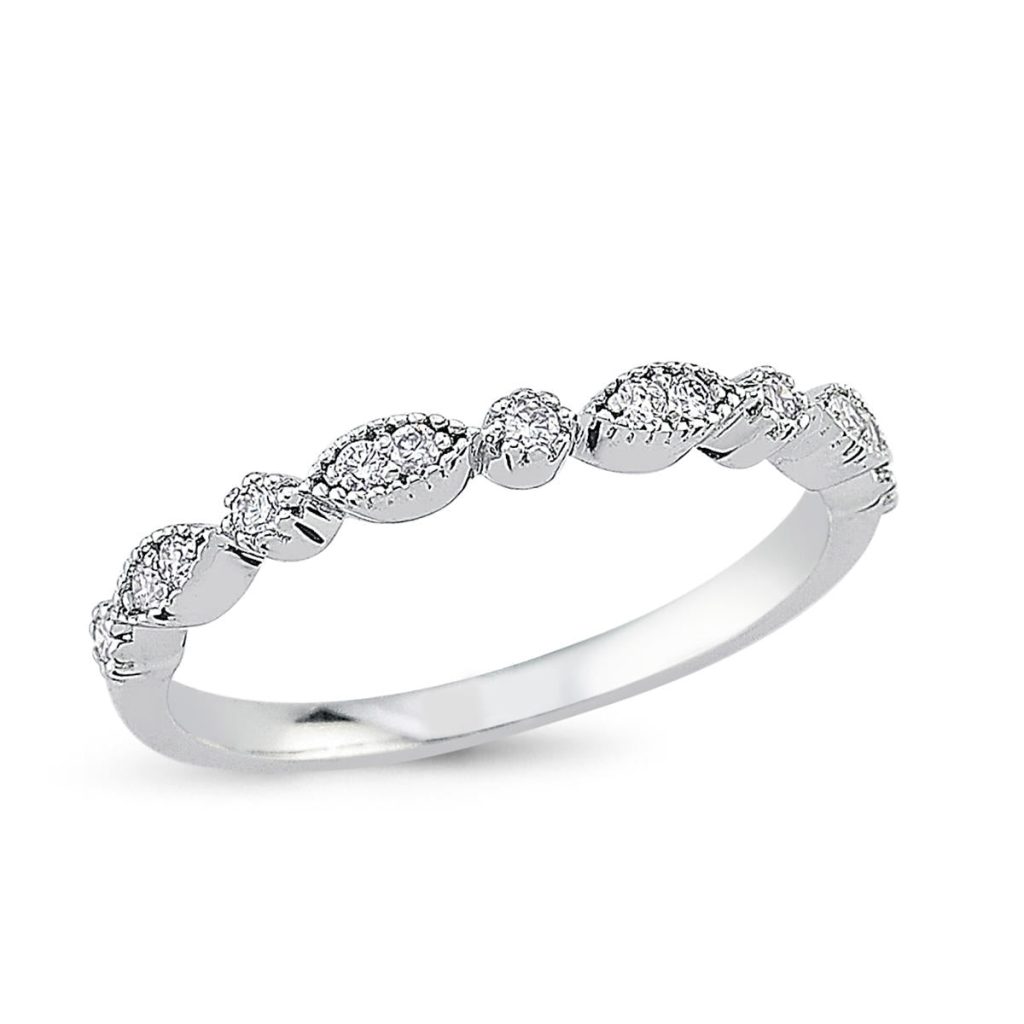 Zer 0,16 Carat Half-Turn Diamond Ring