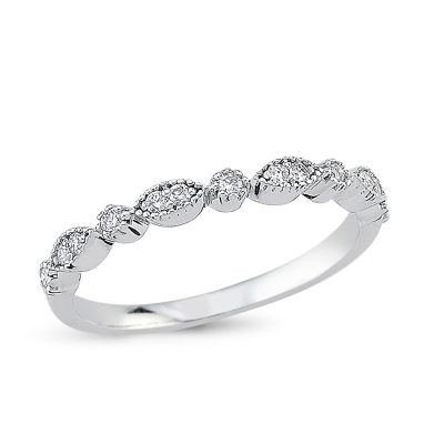Zer 0,16 Karat Demi-Tour Diamant Bague