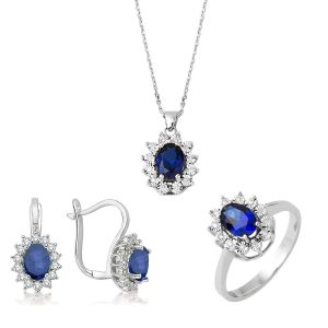 Sapphire & Diamond Set