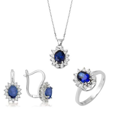 Safir & Diamant Parure