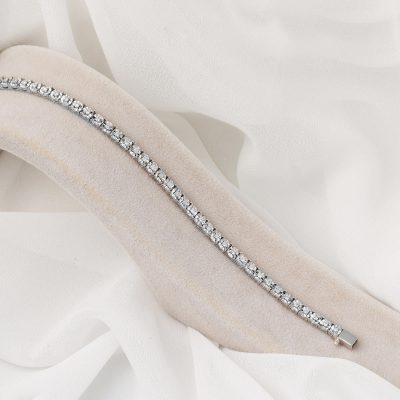 Zer Diamond 0,11 Ct. Diamond Bracelet - 14K - 9g - EZ Gold
