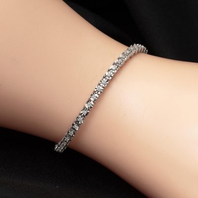 Zer Diamond 0,54 Ct. Pırlanta Bileklik - 14K - 7.22g - EZ Gold