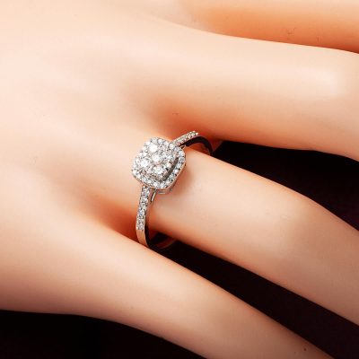 0,37 Karat Pırlanta Yakamoz Yüzük - 14K - 1.36g - EZ Gold