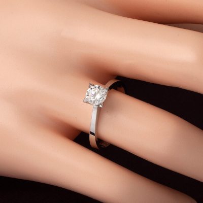 0,30 Karat Tektaş Pırlanta Yüzük - 14K - 2.6g - EZ Gold