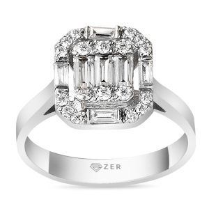 0,47 Carat Baguette Diamond Ring