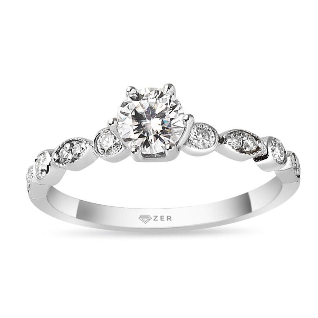 0,38 Carat Solitaire Diamond Ring
