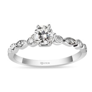 0,38 Carat Solitaire Diamant Bague