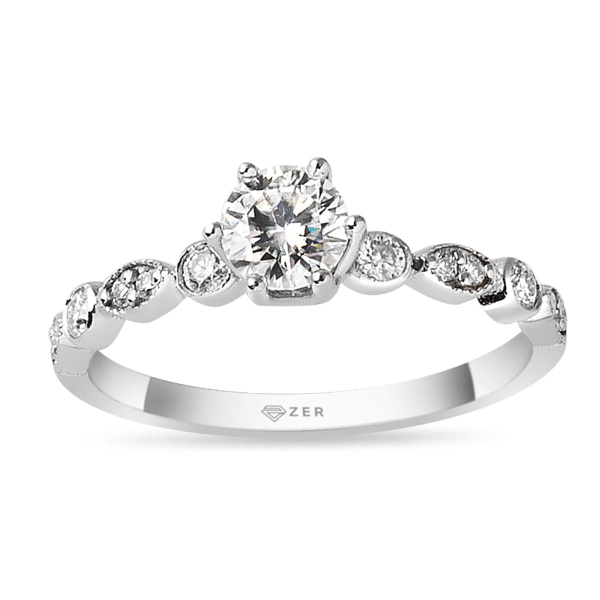 0,38 Carat Solitaire Diamant Bague