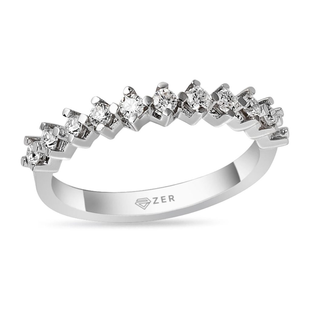 0,30 Carat Half-Turn Diamond Ring